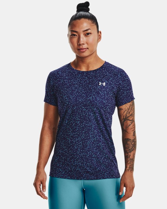 Women's UA Tech™ Nova Short Sleeve in Blue image number 0